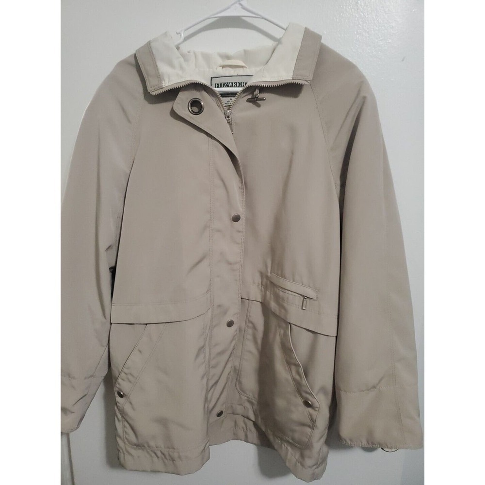 VTG Fitz-Wright New York London Paris Milan All Weather Trench Jacket Raincoat M